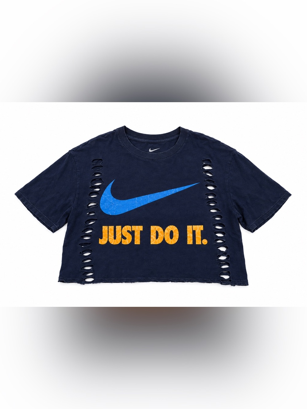 Nike Crop Top Navy 'Just Do It.'
